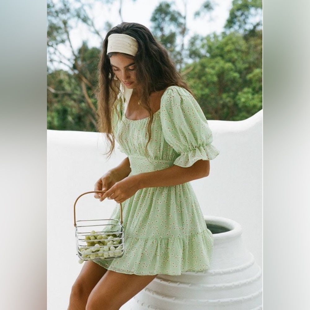 NWT Sabo Skirt Green Daisy Avery Dress